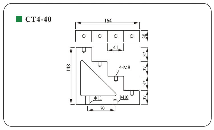 DOWE CT4 40 Red CT4-30 Low Voltage Busbar Insulator Step Standoff Insulator Support DMC/BMC 660V Free 20