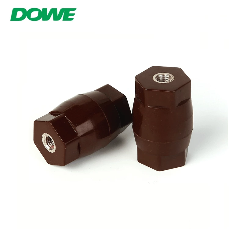 DOWE D60X40 Drum Low Voltage Standoff Insulator Bus bar Insulators M10 Connector DMC Electric Insulation Support