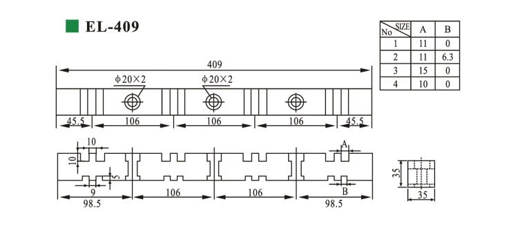 Busbar Insulator Busbar Support SMC DMC EL-409