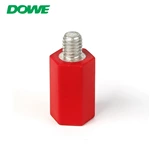 DOWE Earthing Type 400V M6x25mm Panel Switchboard Insulator Ceramic Standoff Bushing Insulator