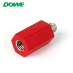 DOWE Earthing Type 400V M6x25mm Panel Switchboard Insulator Ceramic Standoff Bushing Insulator