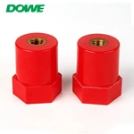 DOWE SB20X30 M6 ROSH Busbar Support Insulators Red Electrical Sb Series Low Voltage Epoxy Resin Composite