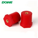 Aisladores de barra colectora de tornillo hexagonal redondo rojo DOWE SB30X40