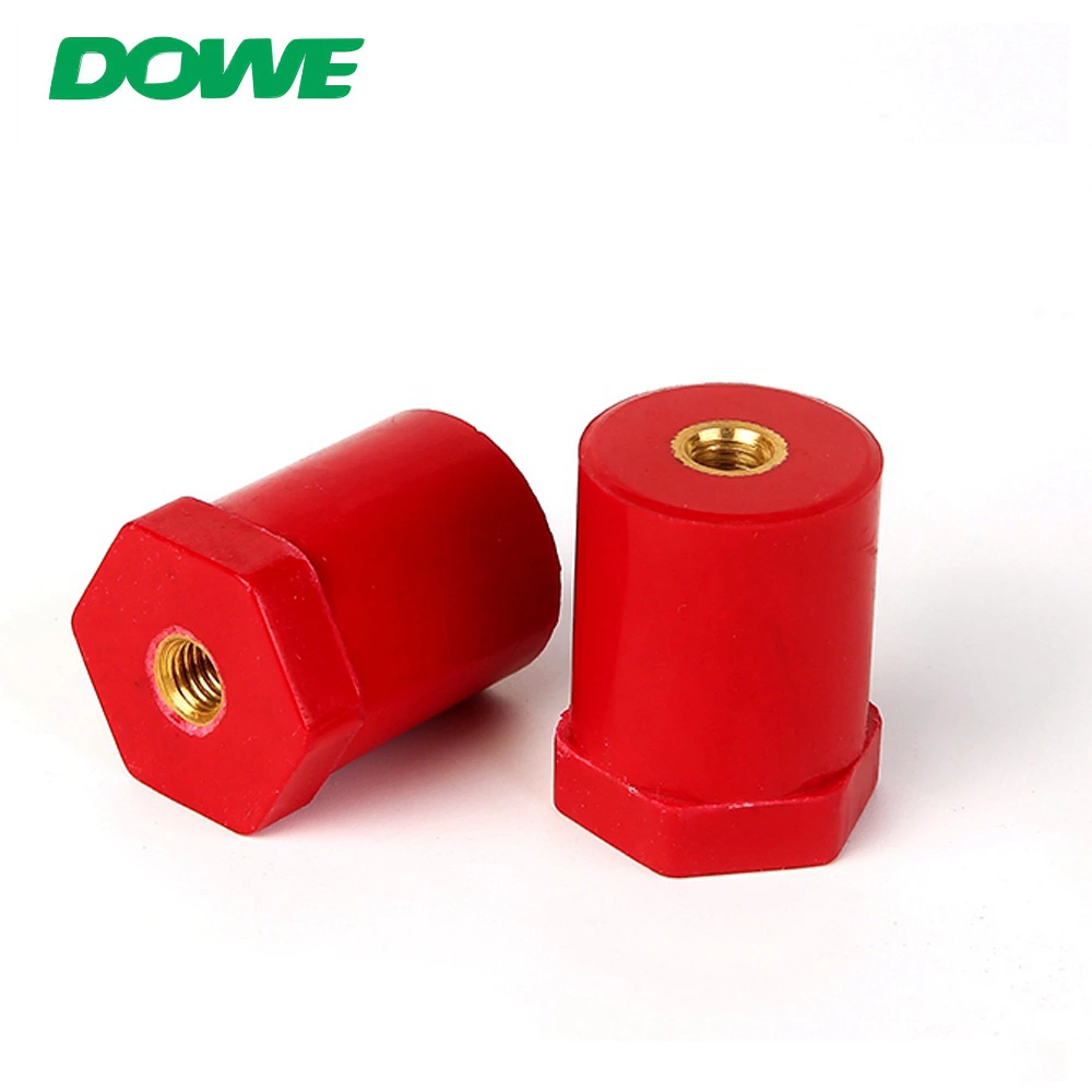 DOWE SB30X50M8 Copper Busbar Insulator Battery Connectors Rubber Insulated Terminal