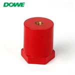 DOWE SB40X50 M8 Copper Busbar Insulator Battery Connectors Rubber Insulated Terminal