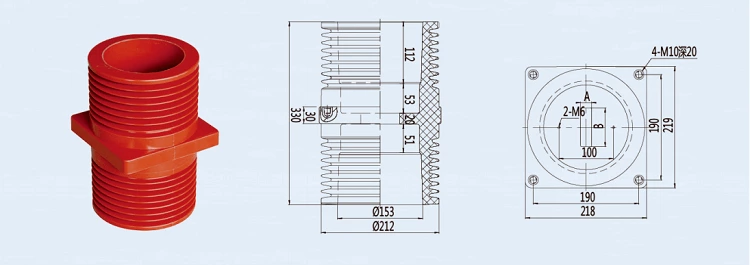 Yueqing DOWE TG4-24Q/190x190x330 Epoxy Resin Bushing Busbar Electric