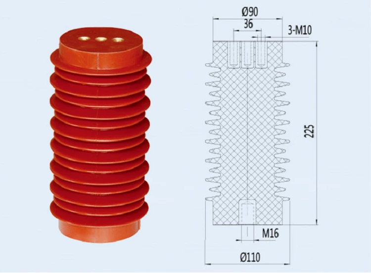 DOWE 24KV 110X225 composite epoxy resin insulator transformer insulator