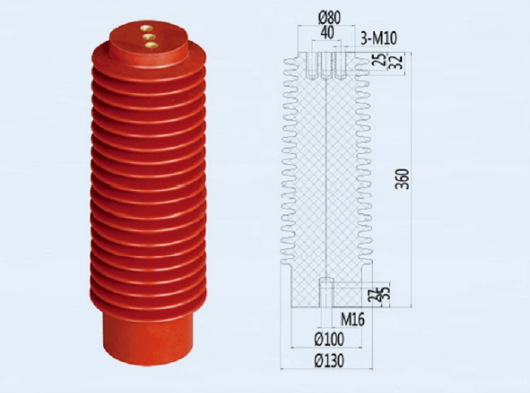 DOWE High Voltage Standoff Busbar Insulator Epoxy Resin Insulators