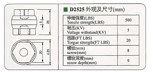 DOWE D25X25 Low Voltage BMC Molded Support Standoff Insulators Insulator