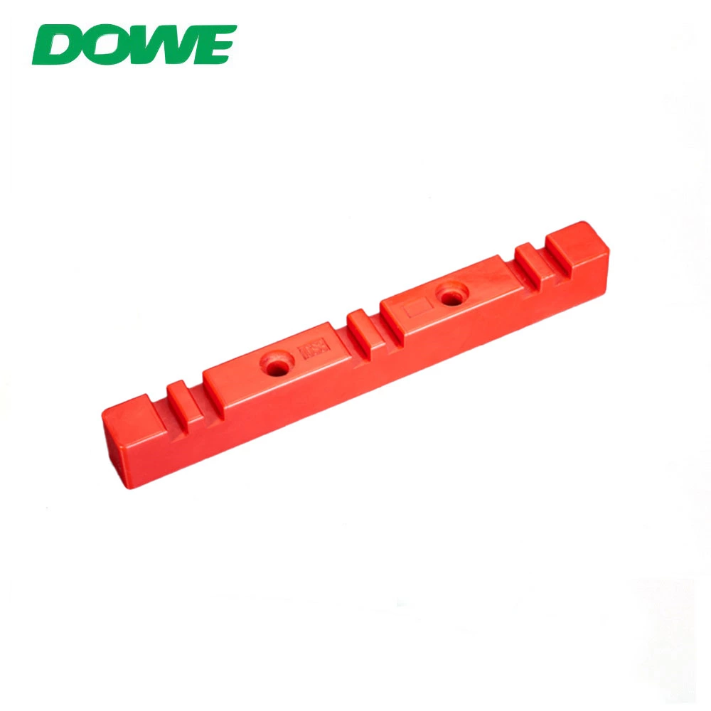 Electric Insulation Clamp Low Voltage Busbar Standoff Insulator 10S3 Red Busbar Support For Three Phase