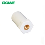 DOWE SB25X45 M6 Copper Busbar Insulator Battery Connectors Plastic Hex Round Type