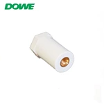 DOWE SB25X45 M6 Copper Busbar Insulator Battery Connectors Plastic Hex Round Type