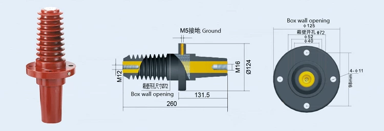 630A Integrated Casing Bushing Cable Connector Branch Box Cable Accessories