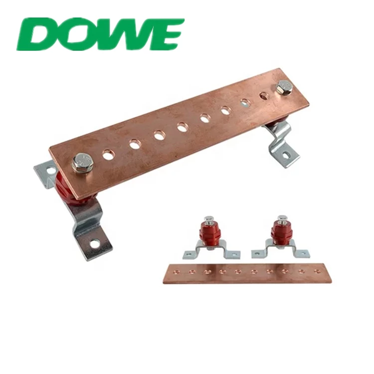 DOWE High Quality Solid Copper Grounding Busbar D-30 High Tension Earthing System Connection Pure Copper Plate