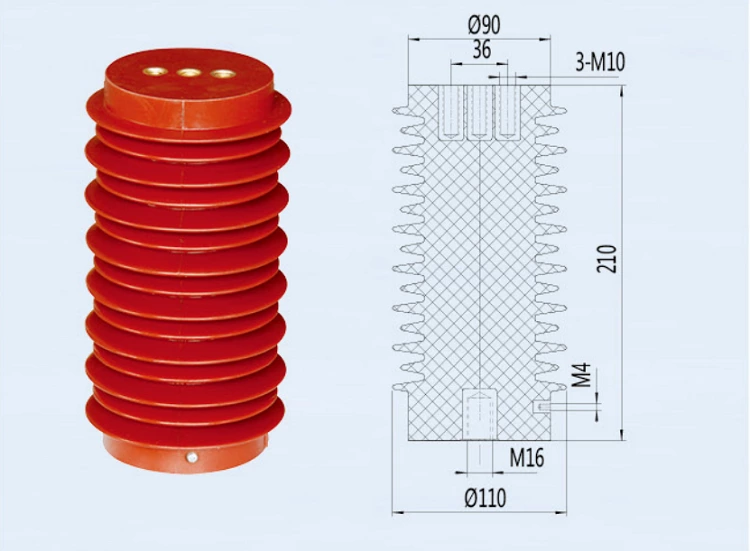 24KV Indoor High Quality Epoxy Resin Busbar Sensor Support Post Insulator For Distribution Cabinet