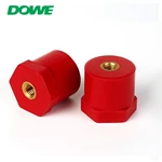 DOWE  BMC/DMC/SMC/Epoxy Resin SB Standoff Bus Bar Insulator SB30X30 Red Low Voltage China Standoff Insulator