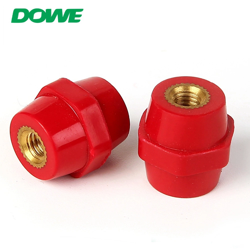 DOWE Low Voltage DMC/BMC/SMC Material SEP2019 Hexagonal Standoff Insulator Epoxy Resin Busbar Insulator