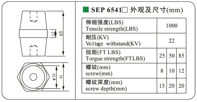 DOWE SEP6541 Low Voltage Busbar Insulator Composite Insulators Resin Type Voltage Insulator For Insulated Cabinet