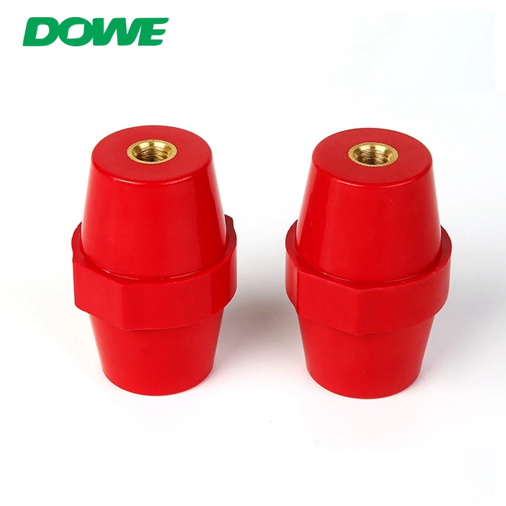 DOWE Best Quality SM-76 Epoxy Resin Low Voltage Busbar Standoff Insulator with Brass Inserts