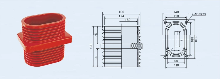 DOWE high quality 10kv high voltage insulator switchgear type epoxy resin insulator TG3-10Q