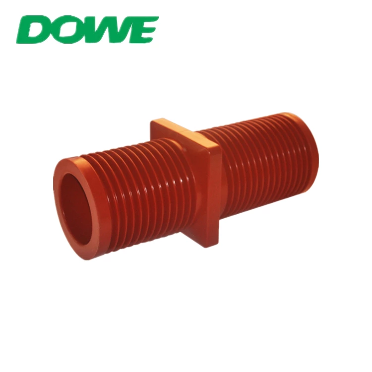 DOWE 35KV High Voltage Epoxy Indoor Red Insulated Plastic Bushing Through Wall Bushing For Electric Switch Gear