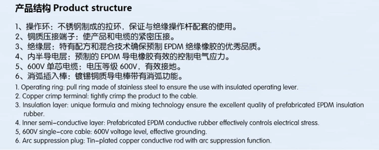 DOWE American Cable Accessories Series 15KV/24KV 200A  JDZT-15KV/200A Grounded Elbow