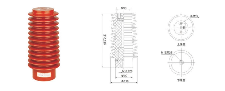 DOWE 24KV Indoor Epoxy Resin High Quality Epoxy Resin Busbar Support Post Insulator For Distribution Cabinet