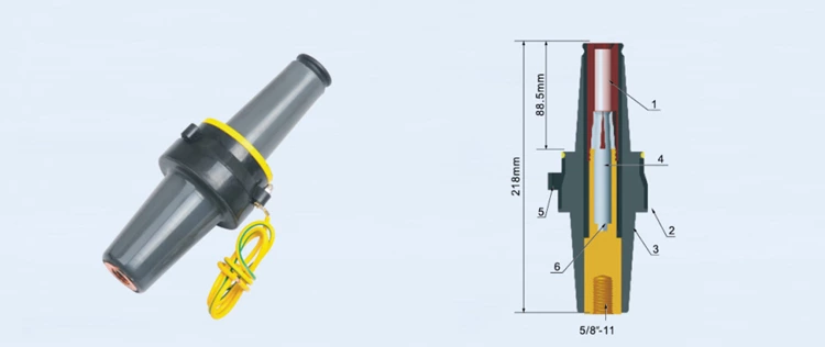 DOWE American Cable Accessories Series 15KV/24KV 600A ZHT-15KV 600A/200A Load Conversion Connector