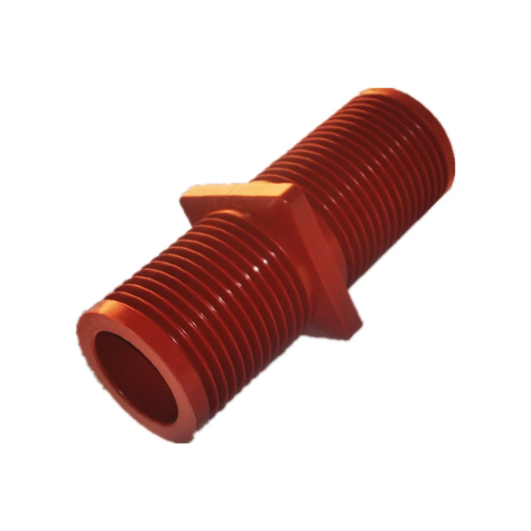 DUWAI 40.5KV High Voltage Epoxy Indoor Red Insulated Plastic Wall Bushing Through Wall Bushing For Electric Switch Gear