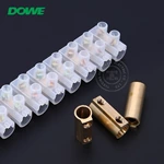 Nylon Plastic X3 PVC Screw Terminal Block Strips PA66 Terminal block 10A / 450V Wire Connector