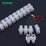 Nylon Plastic X3 PVC Screw Terminal Block Strips PA66 Terminal block 10A / 450V Wire Connector