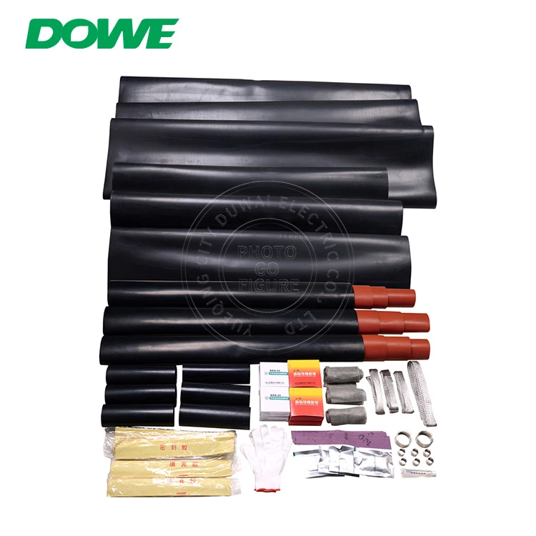DUWAI Three Core Silicone Rubber Insulated Cold Shrink 26/35kV Cable Bushing Kit Intermediate Connection ZLS-35/3