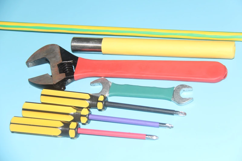Correct use of colored wrench heat shrink tubing