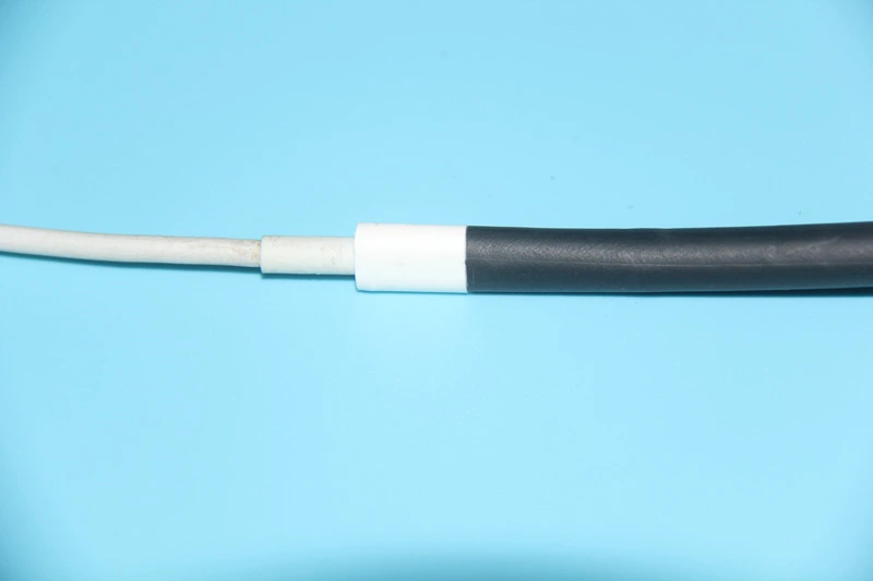 What should I do if the heat shrink tube sleeve cannot fit into the data cable?