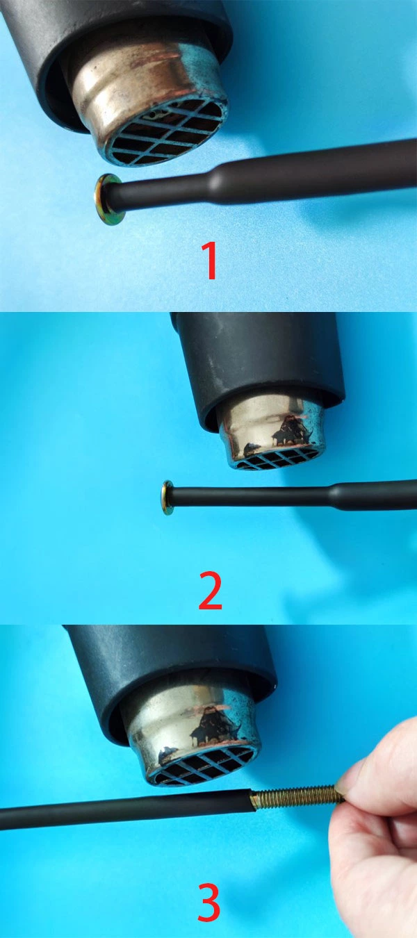 How to shrink the adhesive heat shrink tube without bulging