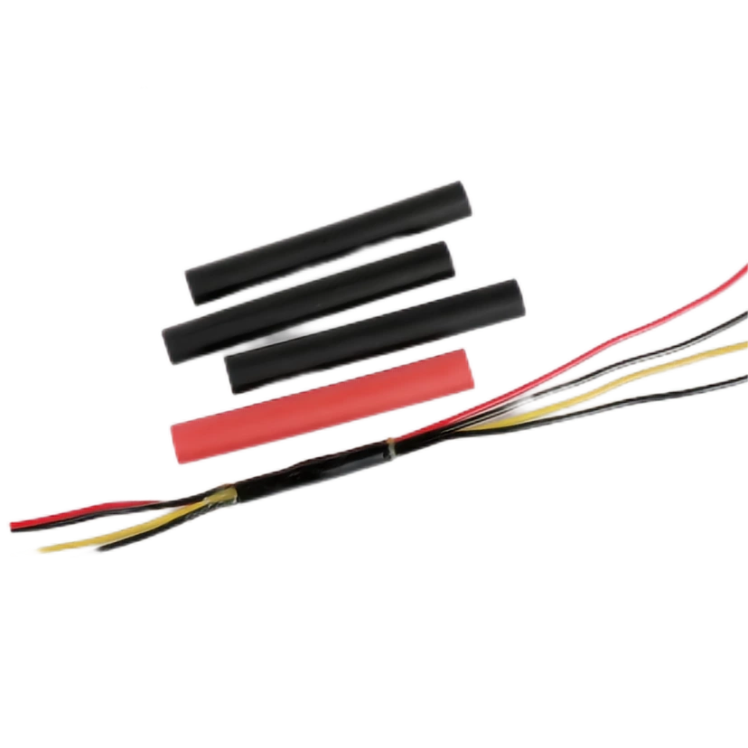 DUWAI HS4X 4:1 Heat-Shrink Tubing for Cable Protection Environmental Double-Wall Design with Hot Melt Adhesive Lining for Comprehensive Defense, 4:1 Shrink Ratio - Reliable Solution for Enhanced Cable Safety