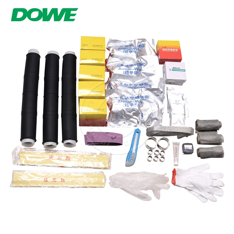 DUWAI Three Core Silicone Rubber Insulated Cold Shrink 20kV Cable Bushing Kit Intermediate Connection ZLS-20/3