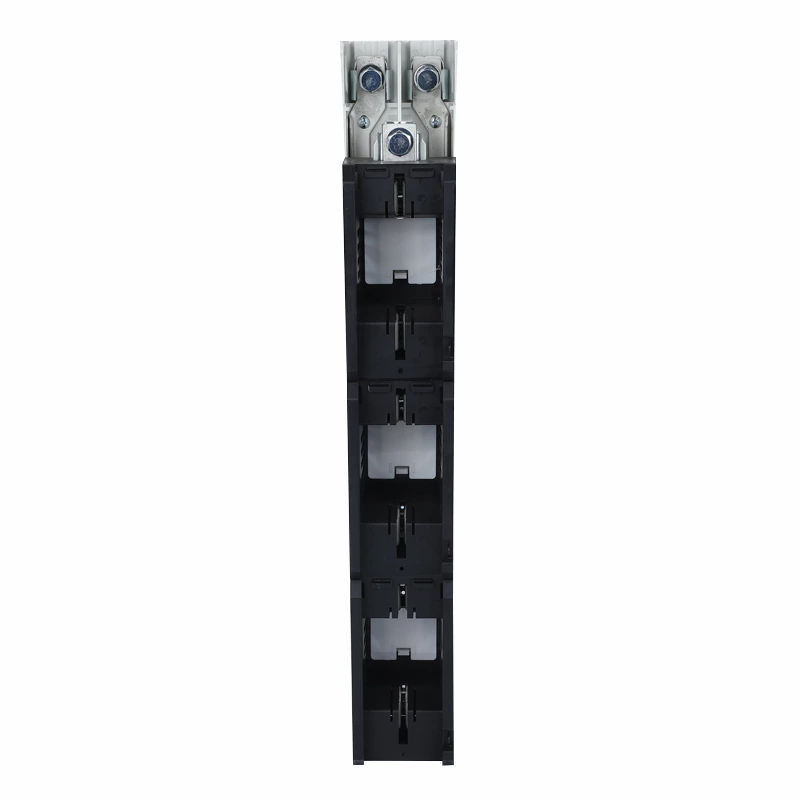 DOWE BTR5 Copper V-clamp Fuse Rail Disconnector 3-Pole Vertical Fuse Rail Switch Disconnector Low-Voltage Fuse Base