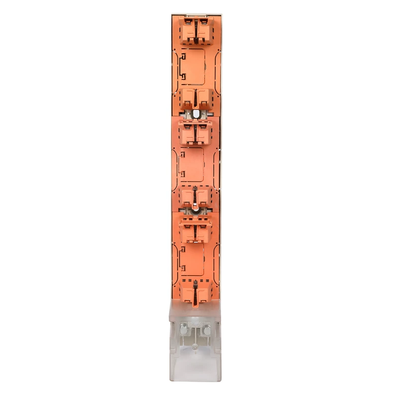 DOWE BTR-2 Series 250a / 400a / 630a 3p Netral Fuse Base Low Voltage Vertical Fuse Rail And Fuse Base For Busbar