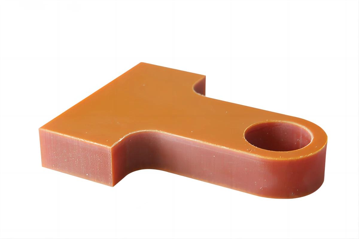 DUWAI CNC Machining of Orange Bakelite Insulation Board