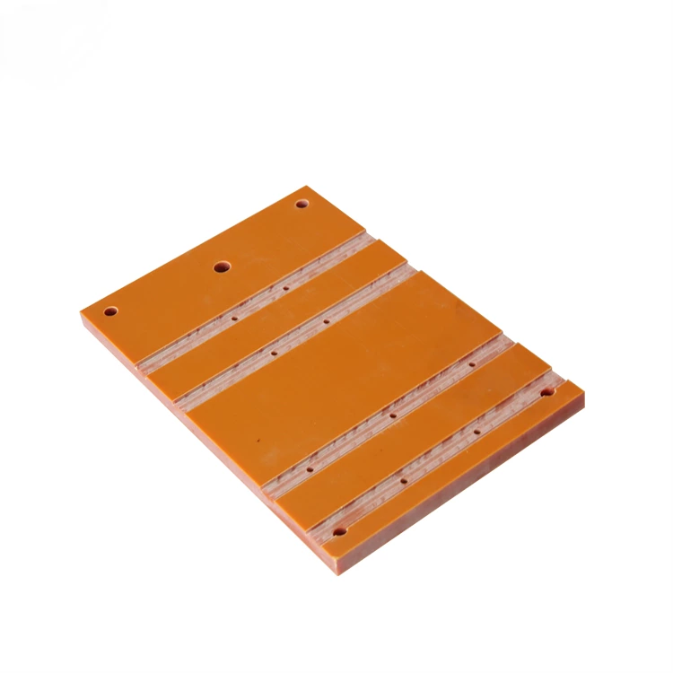 DUWAI Electrical Insulation Parts Made from Orange Bakelite Board