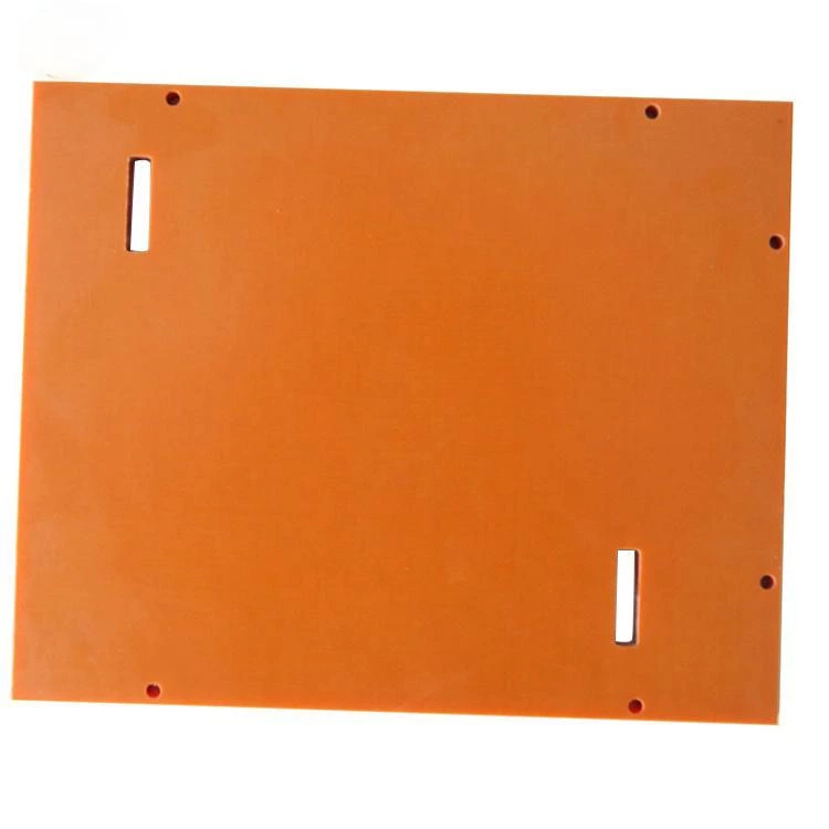 Dowe High-Performance Machined Parts from Orange Bakelite Board