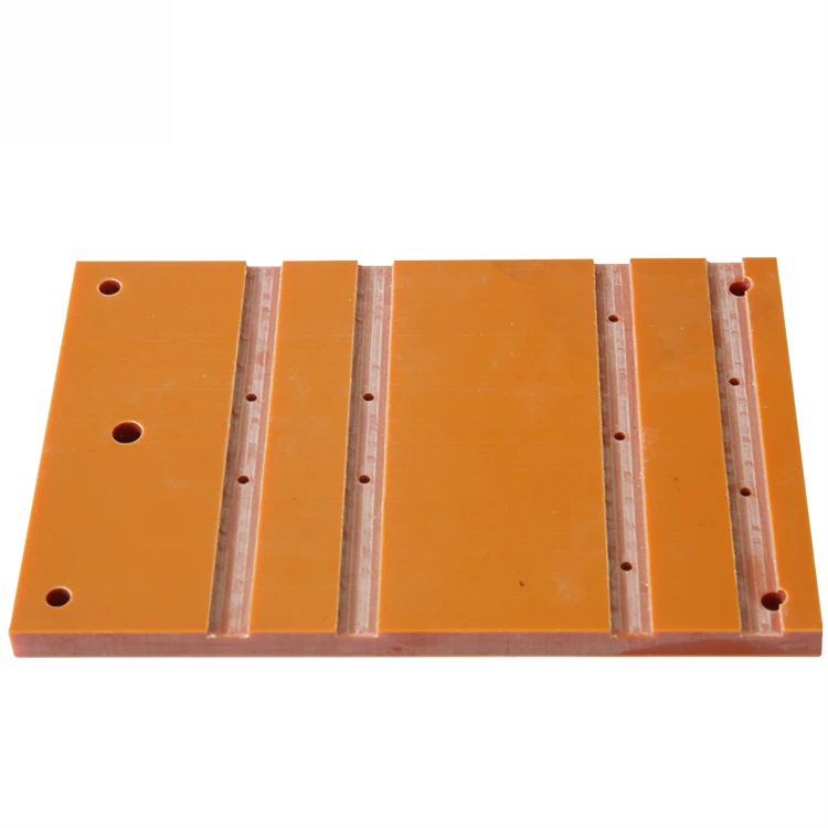 DUWAI Electrical Insulation Parts Made from Orange Bakelite Board