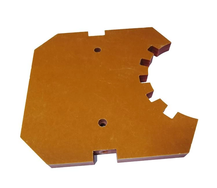 Dowe Custom Parts Made from Orange Bakelite Insulation Board