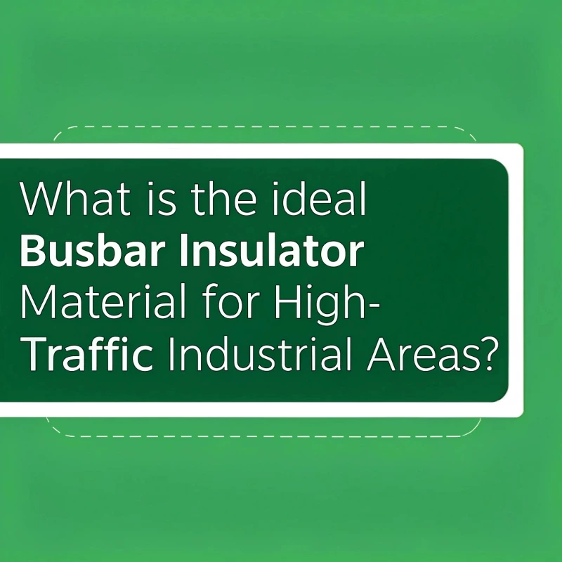 What Is the Ideal Busbar Insulator Material for High-Traffic Industrial Areas?