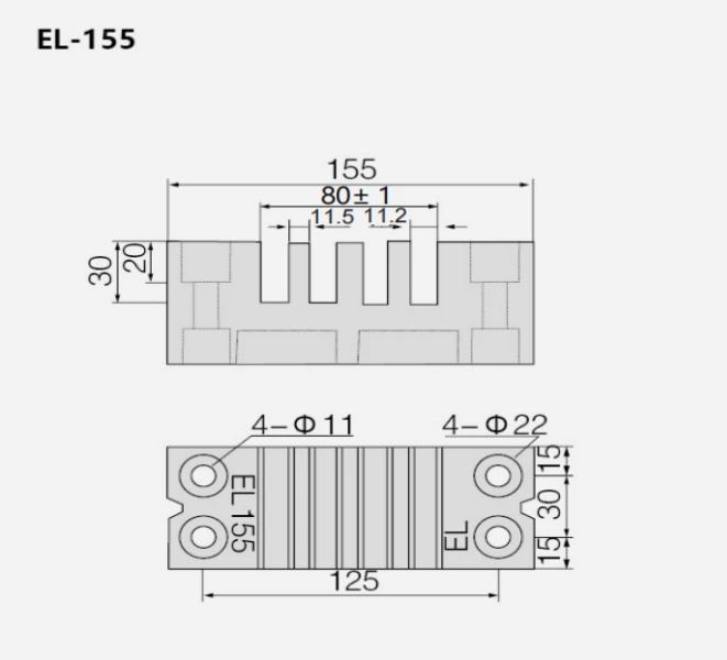 EL-155 BMC Busbar Clamp丨DOWE
