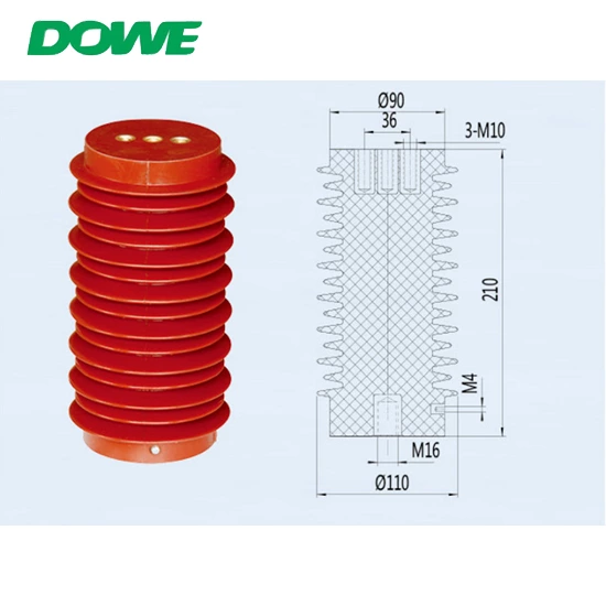 24KV Indoor High Quality Epoxy Resin Busbar Sensor Support Post Insulator For Distribution Cabinet